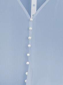 Calvaya 2pcs/Set Women Plus Size Casual Fashionable Versatile Commuting Outfits - Blue - View 3