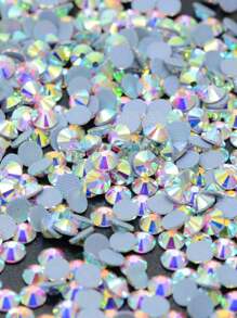 JUNAO SS3 SS4 SS5 SS6 SS8 SS10 SS12 SS16 SS20 SS30 SS34 SS40 SS50 Crystal AB Hotfix Glass Rhinestones For Clothing DIY - Multicolor - View 7