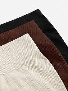 Easithlete Set de 3 shorts deportivos de mujer fruncidos de unicolor - Multicolor - Ver 4