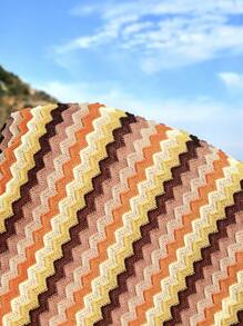 SHEIN Vestido de maternidad entallado sin espalda a rayas casual de vacaciones