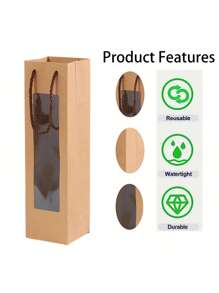 Simple Wine Gift Packaging Bag - Multicolor - View 6