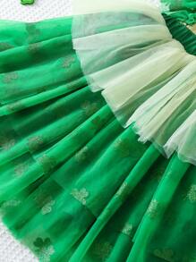 Young Girl Summer New Dress, Elegant & Fairy Style, Unique & Fashionable Design, Suitable For Wedding, Party, And Formal Occasions - Green - View 8