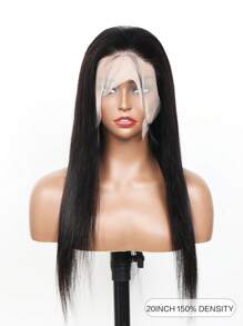 360 Full Lace Frontal Closure Straight Brazilian Virgin Human Hair Pre-Plucked 10-26 Inch Transparent Lace Natural Color