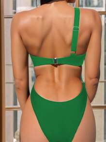 Swim SXY Women's Beach Summer One-Piece Swimsuits - Green - View 2