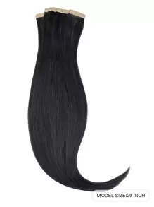 20PCS Straight Tape In Human Hair Extensions 100% Real Remy Human Hair 14-24inches Natural High Quality 50G/Pack For Salon Silky Seamless Invisible PU Tape In Hair Extensions - S1 - View 2