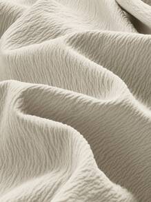 Firerie 2 件女式秋冬系带长袖衬衫上衣和美人鱼下摆裙子套装，开衩长袖衬衫套装，鱼尾长裙套装，优雅/通勤/休闲/商务/度假/职业装 - 杏色 - 查看 10