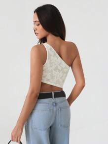 Roylia Top corto elegante, sensual y sexy - Albaricoque - Ver 2