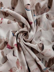 EMERY ROSE 女士休闲蝙蝠袖全印花度假衬衫 - 彩色 - 查看 8