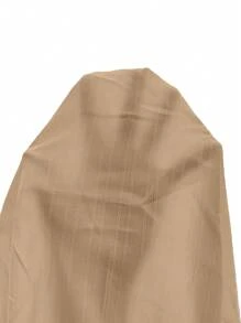 SHEIN Frenchy Vestido casual de mujer de manga corta con cuello en V de un solo botonadura y unicolor