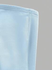 SHEIN EZwear 3pcs/Set Women's Blue And White Strapless Slim Fit Casual Tops, Summer - Multicolor - View 9