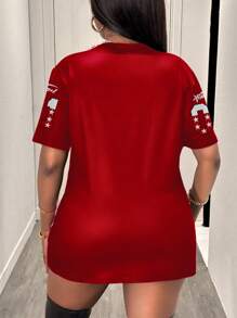 Slaydiva 大码休闲简约运动 #01 针织圆领短袖 T 恤，适合夏季