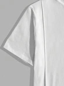 RueChic Ensemble de 2 pièces homme : t-shirt regular avec poche étiquetée et short avec cordon de serrage à la taille, en coton