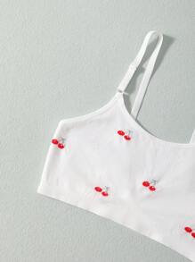 1 pieza Ropa interior sin costuras, linda y dulce para adolescentes, versátil para todas las estaciones - Blanco - Ver 3