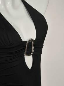 SHEIN ICON American Sexy Cami Top, Summer,Rave Top - Black - View 7