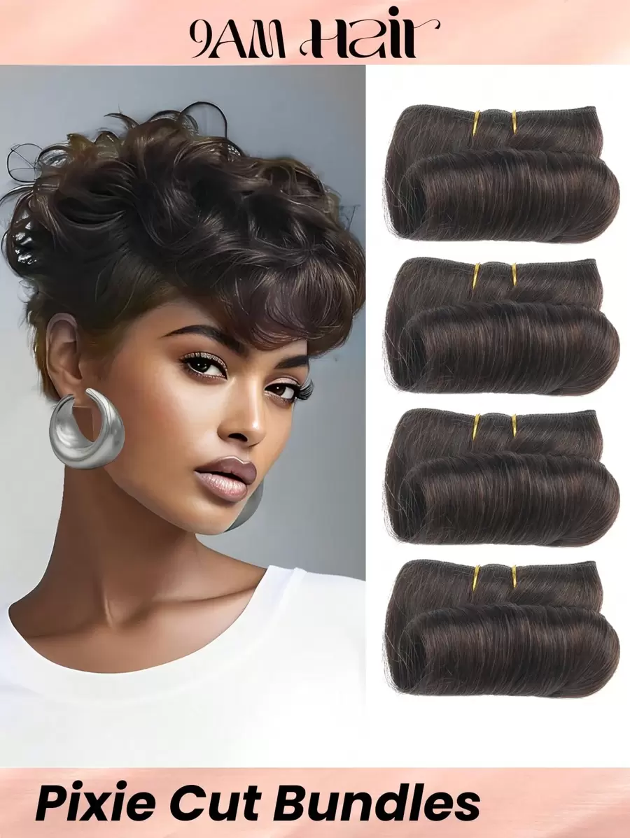 4 件散波浪人发束 处女发接发 健康 4 束真人双纬接发 2# 颜色 适合女士