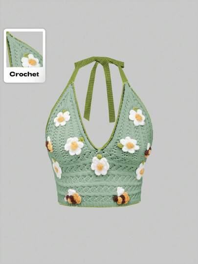 Kawaii Top en maille simple et mode femme, convient pour l'été