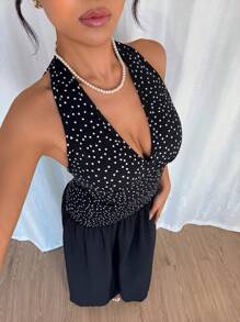 Islaluna Tie Strap Bodycon Dress For Women, Elegant