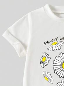 Young Girls Casual Short Sleeve Round Neck T-Shirt And Sports Pants Set, Simple And Fashionable, Suitable For Summer