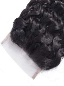 巴西 4x4 蕾丝闭合 100% 未加工人类处女发 预拔水波 预拔发际线 前部闭合 自然黑色 带婴儿头发（8 英寸 - 18 英寸，卷曲闭合） - SNatural - 查看 10