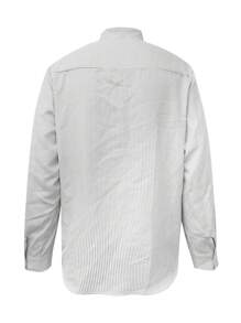 Manfinity Dauomo Men's Simple Style Shirt, Suitable For Summer, Fall, Long Sleeve Top - Light Grey - View 2