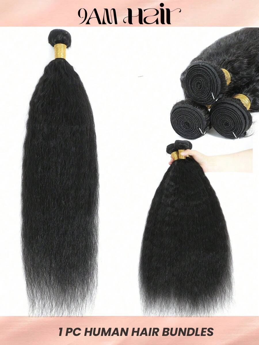 1pc Super Wave Human Hair Bundles Virgin Hair Extension 1 Supre Curly Hair Bundles Sew In Real Double Weft  Hair Extensions For Women - SNatural - View 1