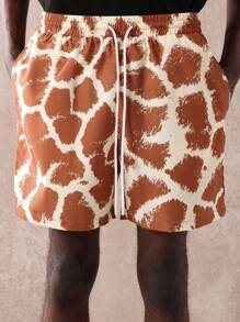 SUMWON 优质印花运动短裤吸湿排汗透气健身跑步篮球训练健身房运动夏季运动服 - 彩色 - 查看 7