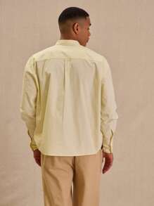 Musero Pocket Detail Long Sleeve Shirt Spring Summer - Yellow - View 3