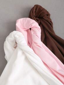 Sweetra Y2K Sexy Twist Asymmetric Shoulder Asymmetrical Pleated Ruffle Blouse