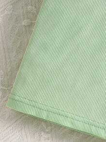 Elladie kids Girls' Cute Versatile Solid Color Ribbed Cap Sleeve Round Neck Bow T-Shirt, Suitable For Daily Wear, Gatherings, Outdoor Activities. It Not Only Has A Fashionable Feel But Also Is Comfortable To Wear, Showcasing The Lively, Cute And Sweet Vibe Of Girls In Summer. Young Girl Tshirts