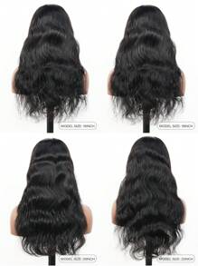 Ready To Wear 7x6 Lace Closure Wig Body Wave Glueless Wig Human Hair No Glue Pre Cut Lace Wig 180% Density - Natural Black - View 3
