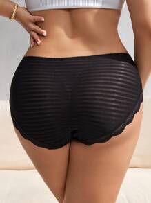 SHEIN 1 buc. Chiloți tanga de modă din dantelă de mărime Plus pentru femei