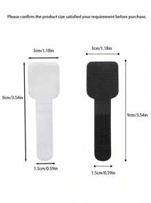 SHEIN Paquete de 10 piezas/20 piezas/30 piezas Organizador de cables, sujetacables portátil, organizador de cables con cierre de gancho y bucle para el hogar y la oficina