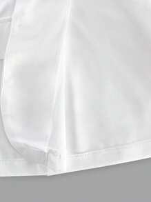 Elenzga Áo blazer/vest nữ cỡ lớn thanh lịch, cổ vuông, không tay, mỏng nhẹ, thích hợp cho lễ tốt nghiệp, tựu trường, hoặc dành cho giáo viên. - trắng - Xem 7