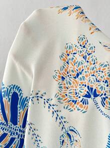 SHEIN Maternity Dress Sleeveless V-Neck Simple Fashionable Design, Suitable For Summer - Multicolor - View 6