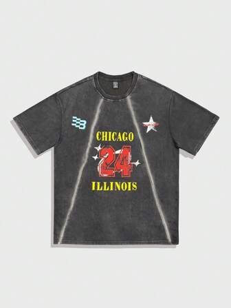 Tee-shirt court style minimaliste pour homme, convient pour l'été