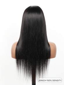 360 Full Lace Frontal Closure Straight Brazilian Virgin Human Hair Pre-Plucked 10-26 Inch Transparent Lace Natural Color