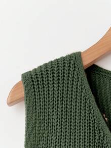 Flirla Cardigan sans manches pour femmes grande taille, minimaliste et , convient pour l'été