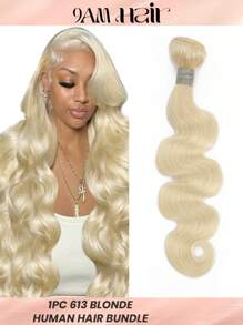 1入組身體波浪狀613金色人髮束擴展,10-22英寸