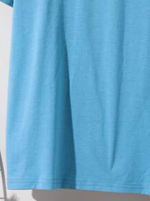 SHEIN Tween Boy 休闲舒适菠萝印花圆领短袖 T 恤