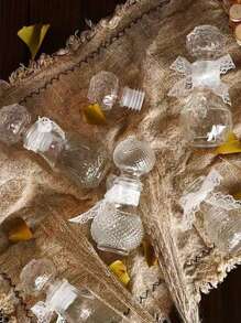 Cirelle 1Pc Vintage Split Bottle, Crystal Empty Refillable Home Table Decoration Bottle,Creative Mini Bottles Clear Transparent Glass Carving Bottle,Travel Perfume Liquid Bottle(1.69oz/50ml And 3.38oz/100ml Available), Rama Table Decor, Bedroom Supplies, Housewarming Gift, Travel Essentials, Gifts For Women/Girls/Girlfriend