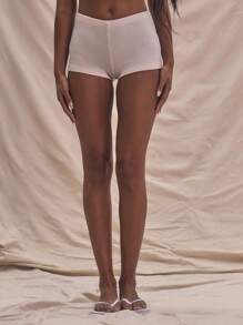 MUSERA Mini Shorts Bottoms Summer Holiday Cute Boho Elegant Holiday Vacation Holiday Festival - Cream - View 2