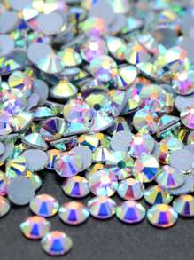 JUNAO SS3 SS4 SS5 SS6 SS8 SS10 SS12 SS16 SS20 SS30 SS34 SS40 SS50 Crystal AB Hotfix Glass Rhinestones For Clothing DIY - Multicolor - View 6