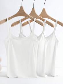 GlowEve 3pcs/Set Anti-Flashing Inclusive Built-In Pad Comfortable Camis