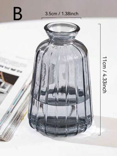 Creative Mini Hydroponic Glass Flower Vase Groen Plants Fresh Flowers Tafel ation view 6