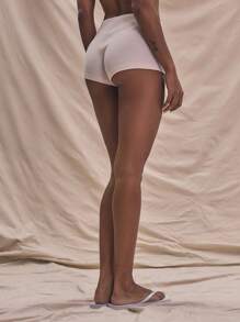 MUSERA Mini Shorts Bottoms Summer Holiday Cute Boho Elegant Holiday Vacation Holiday Festival - Cream - View 4