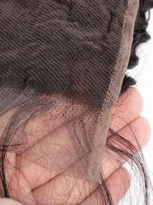 巴西 4x4 蕾丝闭合 100% 未加工人类处女发 预拔杰瑞卷发 预拔发际线前部闭合 自然黑色 带婴儿头发（8 英寸 - 18 英寸，卷曲闭合） - SNatural - 查看 7