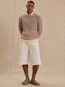 Musero Chunky Knit Fitted Sweater Spring Easter Smart - Multicolor - View 5