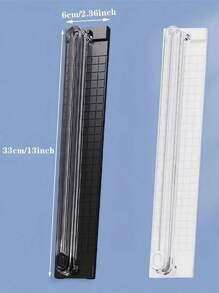 1 件双向切纸刀切纸刀英寸、厘米刻度显示A4切纸刀便携式照片切纸刀办公切纸神器不锈钢刀头，锋利（多种颜色可选） - 彩色 - 查看 7