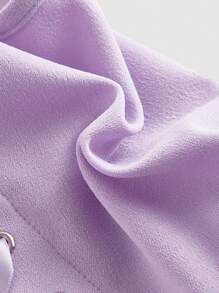 SHEIN MOD Bow Front Tie Back Lilac Corset Tank Top, Holiday, New Year's Eve, Tank Top For Going Out, Thanksgiving - Lilac Purple - View 4