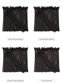 Boho Braids Ekstensi Rambut Manusia Rajutan Dreadlock 6-20 Inci Lebar 0,4cm 10 Helai Ekstensi Locs Rambut Manusia Asli Kepang Tanpa Simpul Warna Hitam Alami Untuk Wanita / Pria - Natural Black - View 2